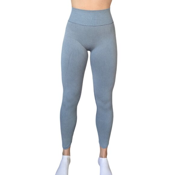 Gymshark Blue Mandala Yoga Leggings Women Size Small - Picture 1 of 10